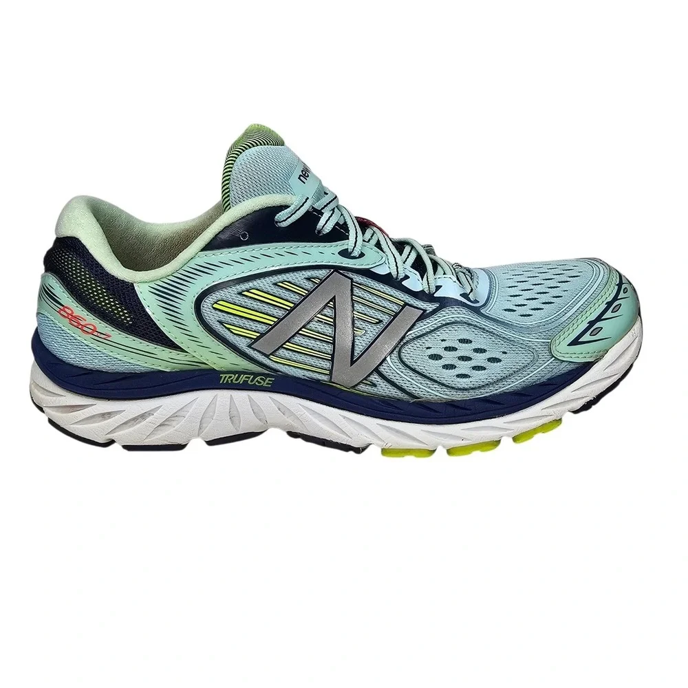 New Balance 860v7 Women Size 10.5 Blue Support Running Shoes W860LG7